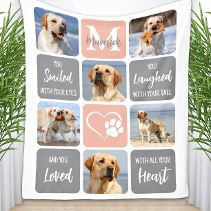 Couverture Polaire Pet Dog Memorial Personnalisé Couleurs modernes 6 