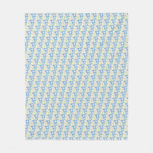 Couverture Polaire Pétales dans le silence 06. Motif floral.