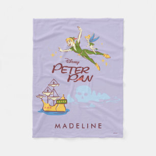 Couverture Polaire Peter Pan et Tinkerbell