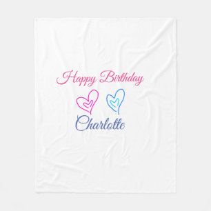 COUVERTURE POLAIRE PETIT ANNIVERSAIRE DE CUTIE