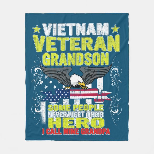 Couverture Polaire petit-fils vétéran du vietnam (Devant)