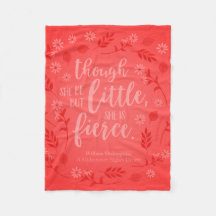 Petit Floral Rouge Mais Fierce William Shakespeare