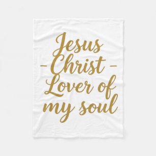 Couverture Polaire Petit Plaid en Laine Jésus-Christ Amant de Mon Âme
