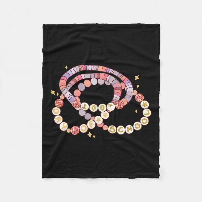 Couverture Polaire Petite Fille 100 Jours De L'École Amicale Drôle Br (Devant)