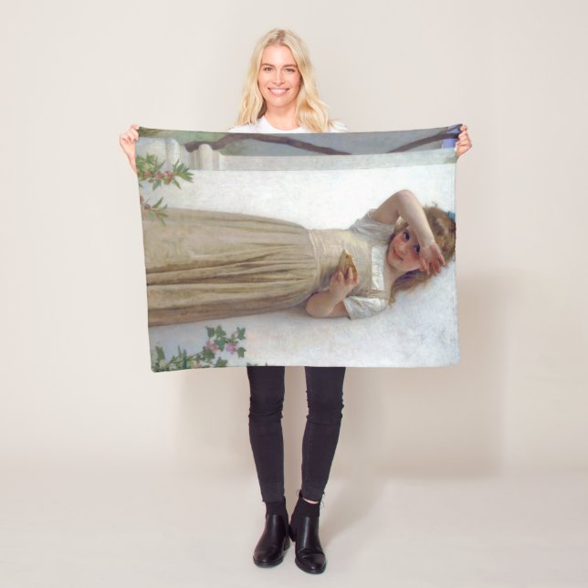 Couverture Polaire Petite fille, Bouguereau (En situation)