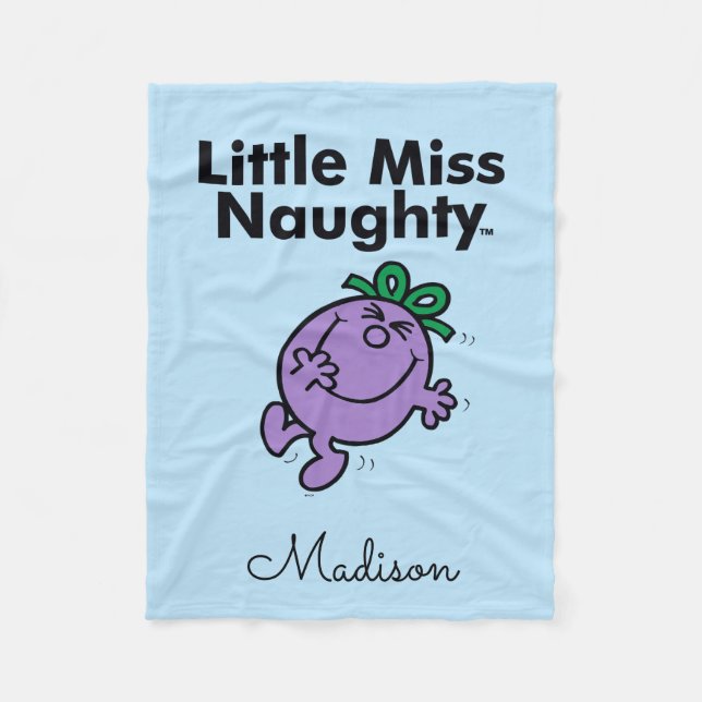 Couverture Polaire Petite Miss | Little Miss Naughty is So Naughty (Devant)