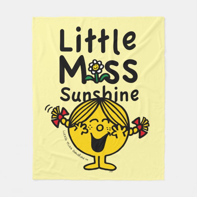 Couverture Polaire Petite petite Mlle Sunshine Laughs de la Mlle | (Devant)