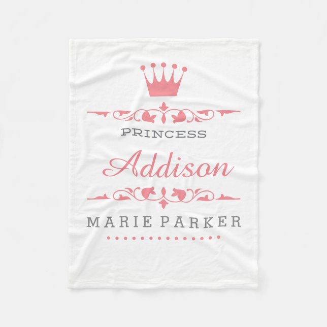 Couverture Polaire Petite princesse Fleece Blanket (Devant)