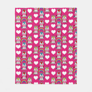 Couverture Polaire Petites filles Unicorn Pony