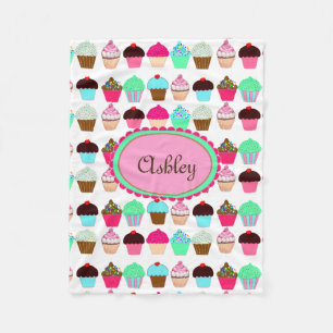 Couverture Polaire Petits gâteaux colorés