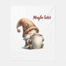 Peut-être plus tard Gnome Boire du café