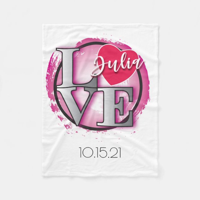 Couverture Polaire Philadelphia Love Blanket Bat mitzvah cadeau (Devant)