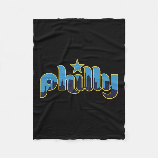 Couverture Polaire Philadelphie Philly - Throwback Design - Clic (Devant)