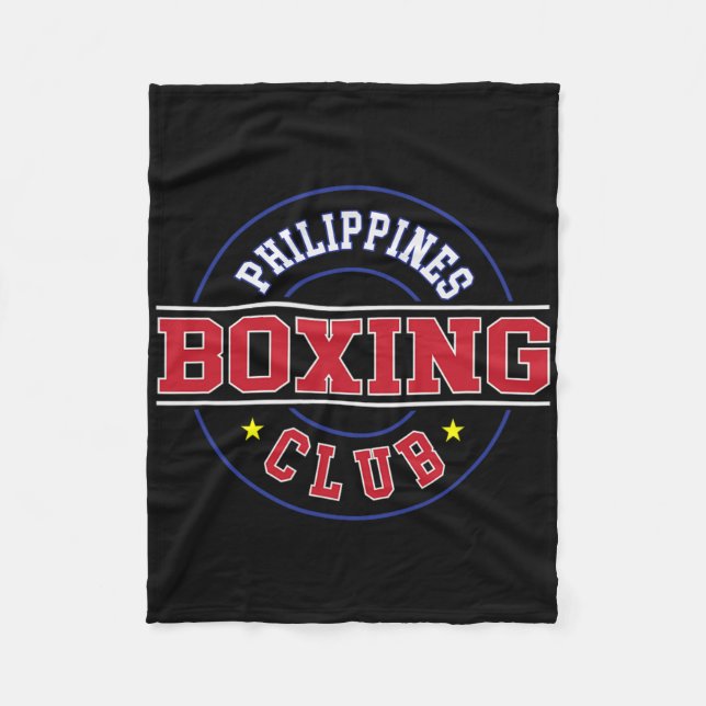 Couverture Polaire Philippines Boxer Club de boxe Boxer Pinoy P Phili (Devant)