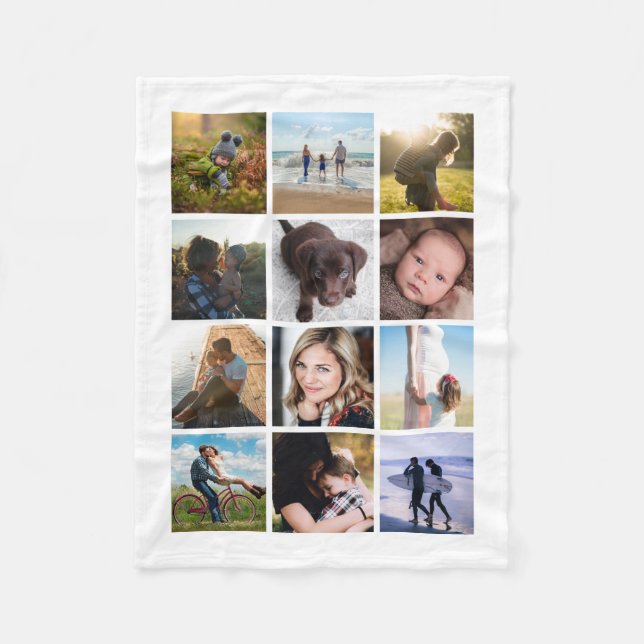 Couverture Polaire Photo collage (Devant)