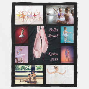 Couverture Polaire Photo de chaussures de ballet personnalisées