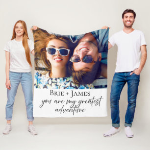 Couverture Polaire Photo de couple
