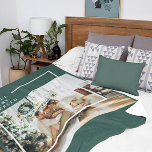 Couverture Polaire Photo de famille moderne   Joyeux Joyeux Joyeux Bé