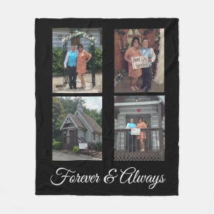 Couverture Polaire Photo de mariage pour toujours et toujours fait