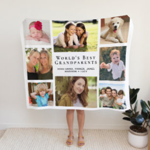 Couverture Polaire Photo de World's Best Grandparents