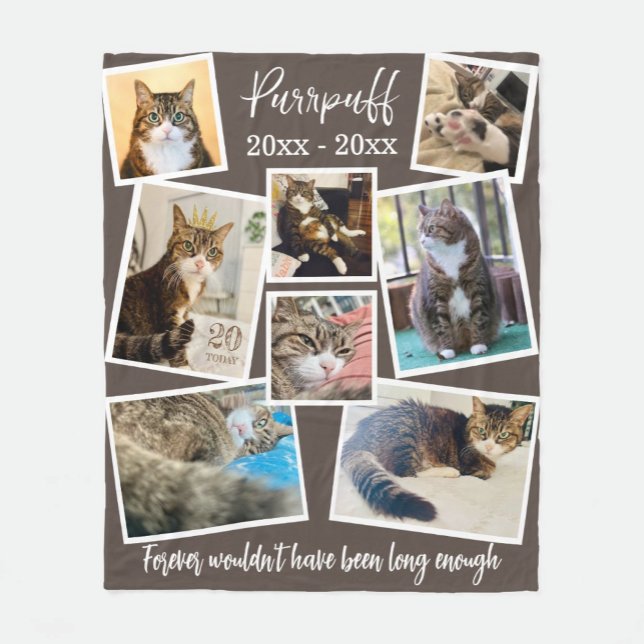 Couverture Polaire Photo et devis personnalisés Mémorial pour animaux (Créateur téléchargé)