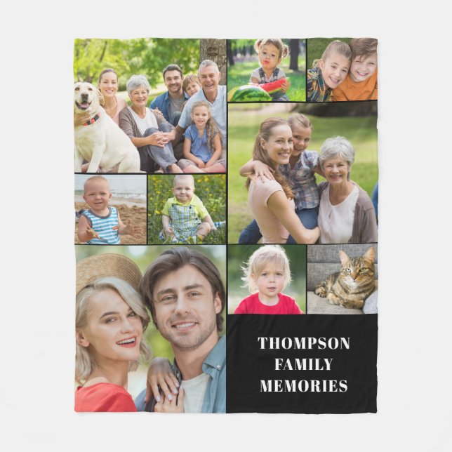 Couverture Polaire Photo moderne Collage Nom de la flotte Blanche (Devant)