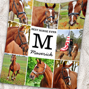 Couverture Polaire Photo personnalisée moderne Collage Animaux de com