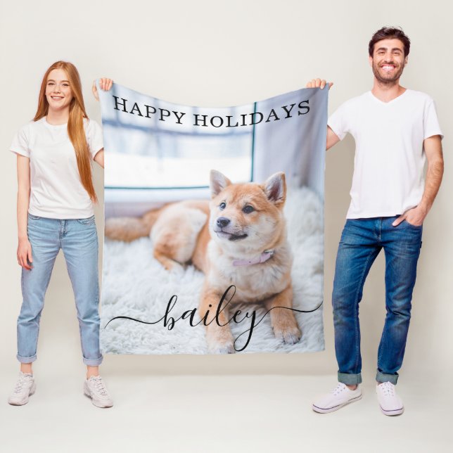 Couverture Polaire Photo pour animaux de compagnie moderne simple et  (En situation)