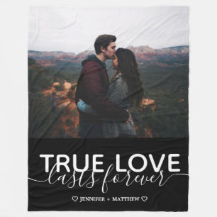 Couverture Polaire Photo True Love Couple