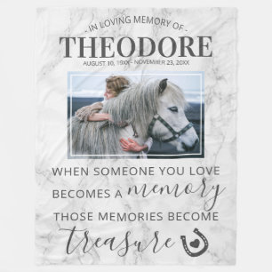 Couverture Polaire Photos de Horse Pet Memorial