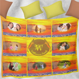 Couverture Polaire Photos de la famille Sunset 2443