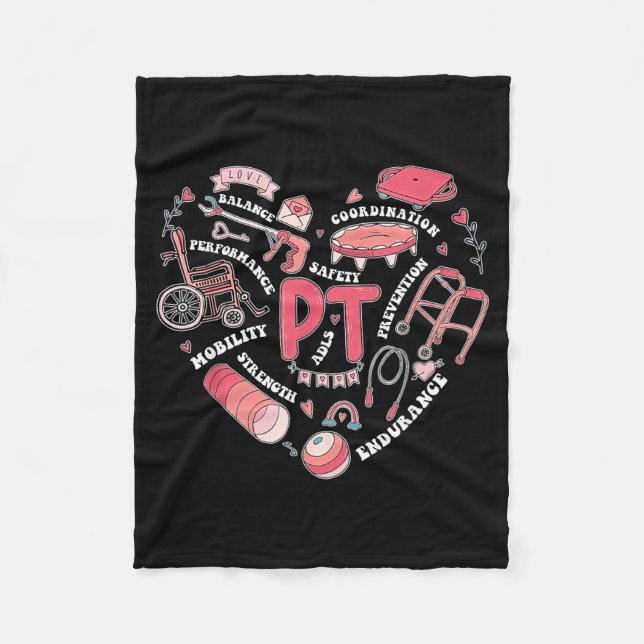 Couverture Polaire Physical Therapy Pt Valentine Heart Shape Physical (Devant)