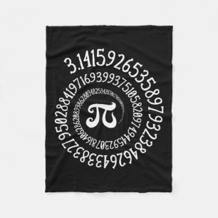 Couverture Polaire Pi Day Funny Vintage Graphisme Spiral Formule Math