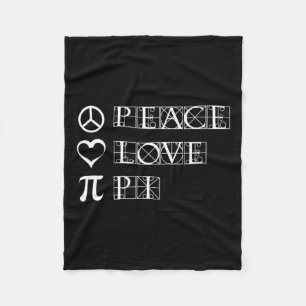 Couverture Polaire Pi Day Peace Love Math Geometry Trigonometry