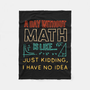 Couverture Polaire Pi Day Shirt Rétro Un Jour Sans Maths