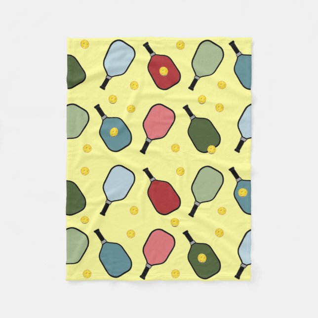 Couverture Polaire Pickleball créatif (Devant)