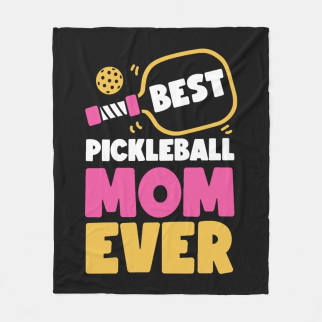 Couverture Polaire Pickleball Maman Mère Meilleur (Devant)