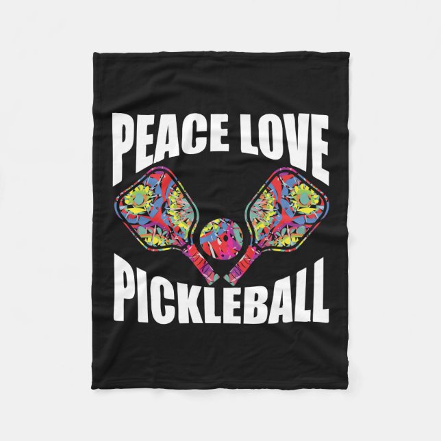 Couverture Polaire Pickleball Paddle Design (Devant)