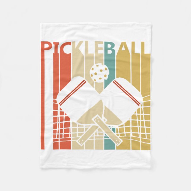 Couverture Polaire Pickleball vintage (Devant)