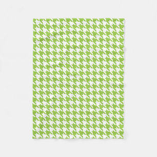 Couverture Polaire Pied-de-poule vert