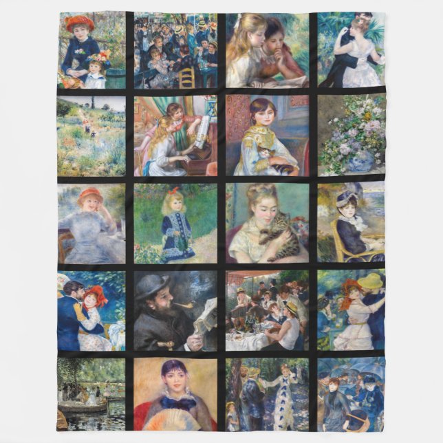 Couverture Polaire Pierre-Auguste Renoir - Chefs-d'oeuvre Grille Coll (Devant)