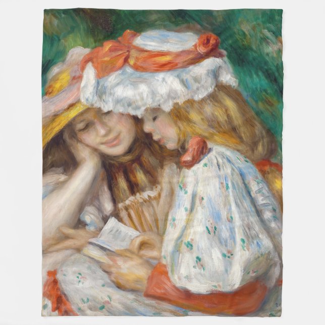 Couverture Polaire Pierre-Auguste Renoir - Deux Filles Lecture (Devant)