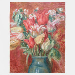 Couverture Polaire Pierre-Auguste Renoir - Tulip Bouquet
