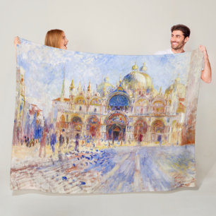 Couverture Polaire Pierre-Auguste Renoir - Venise, Piazza San Marco