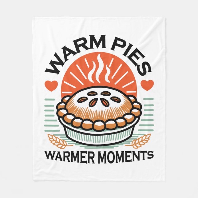 Couverture Polaire Pies chaudes Moments plus chauds - Conception d'au (Devant)