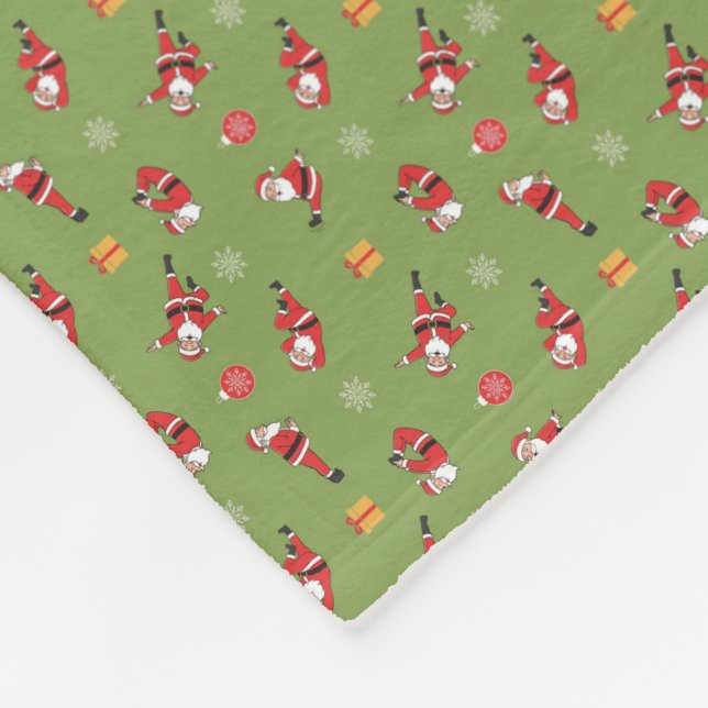 Couverture Polaire Pilates Santa Seamless Christmas Patterns (Coin)