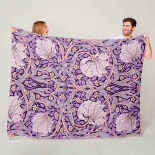 Couverture Polaire Pimpernel Purple, William Morris