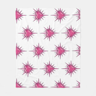 Couverture Polaire Pink Barbed Heart Cybersigilism Fleece Blanket