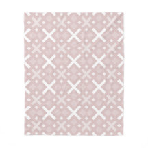 Pink Cross Plus Girly Ethnic Folk Nordic Motif