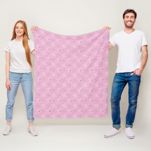 Couverture Polaire Pink et Black Spiderweb
